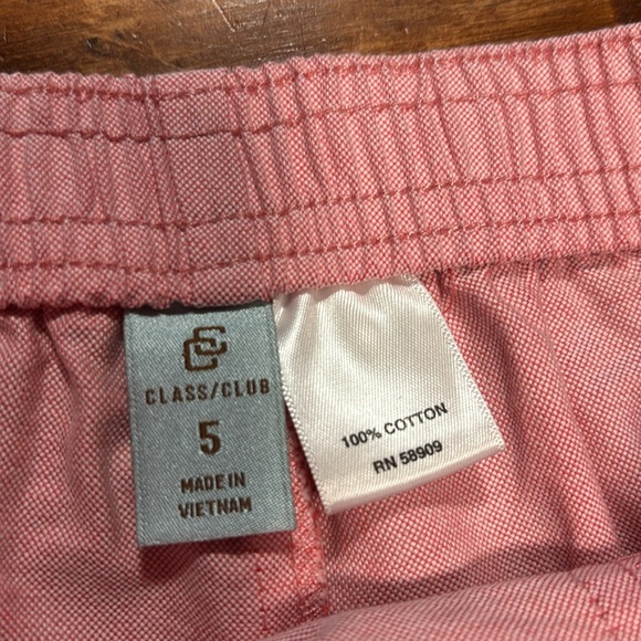 Class Club Girls Pink Pants Side Slit Pockets & Elastic At Waist In Back Size 5 - Picture 9 of 10